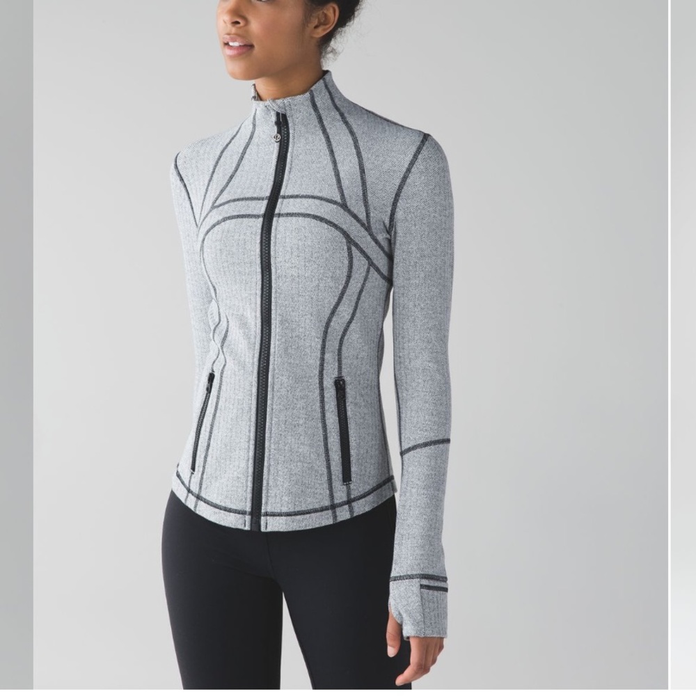 Lululemon define jacket heathered herringbone size 12